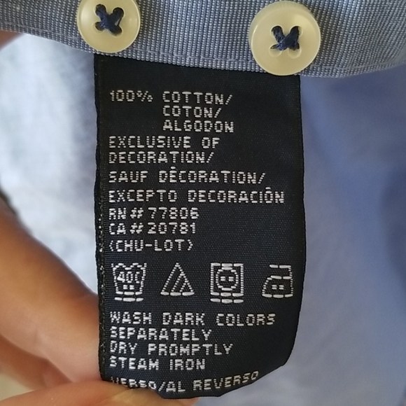 Tommy Hilfiger Long Sleeved Button Down Sz XL NWOT - Picture 6 of 7